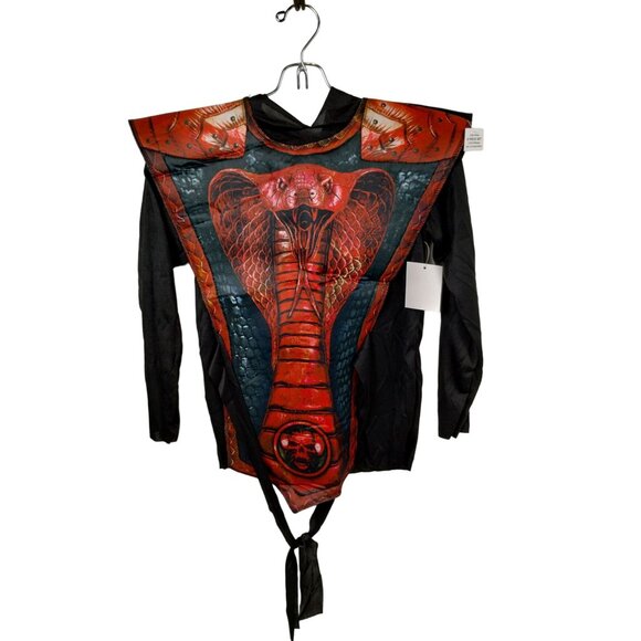 Fun World Boys Cobra Ninja Costume S (6/7) Hooded Shirt, Pants, Tunic and Mask - Picture 3 of 7